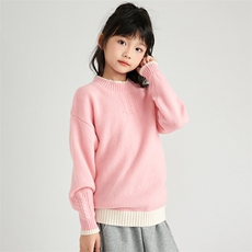 [羊毛]秋冬儿童半高领羊毛衫男女同款，童装儿童羊毛衫，鑫贝羊绒
