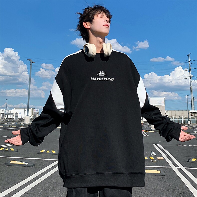 秋季现货套头宽松卫衣男圆领长袖打底衫DSA157B-W6494-特P38图片
