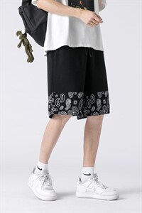 2025夏季短裤男潮流腰果花短裤男五分裤A210-K8515-P25控39,男装牛仔裤,星座210-3