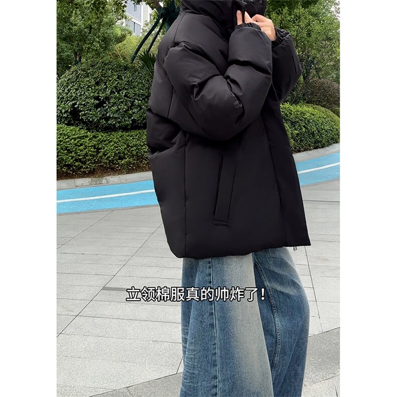 现货高品质美式冬季重磅三防加绒加厚羽绒棉衣立领厚外套棉服,男装棉衣,电商A486-1