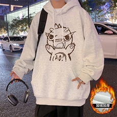 加绒加厚白灰色