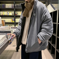 两面穿棉服男潮流百搭宽松加厚保暖棉衣情侣外套W2067-P80，男装棉衣，星座512-2