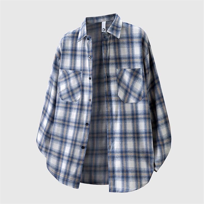 2026秋冬衬衫男连帽学院风通勤休闲长袖衬衣YY8862，男装衬衫，星座1206（原A206）