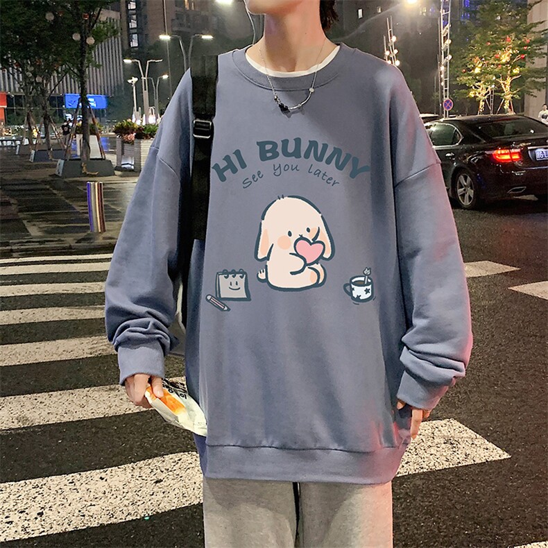 S6314-P28秋季圆领卫衣男大码韩版宽松长袖外套,男装卫衣,电商A040