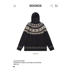 美式重磅费尔岛加厚连帽毛衣开衫外套男秋冬新款针织上衣Q110P60，男装针织衫/毛衣，电商D256-3(原A064-3)