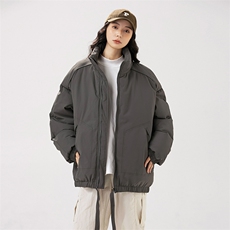 现货冬季美式休闲加厚雪山外套夹克立领纯色三防户外工装棉服，男装夹克，电商A486-1