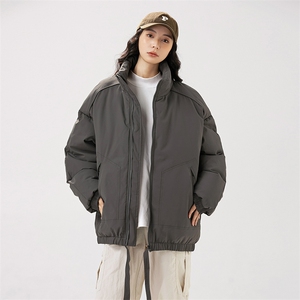 现货冬季美式休闲加厚雪山外套夹克立领纯色三防户外工装棉服图片