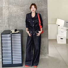 【春款现货】重工显瘦牛仔套装088-7735P195K278，女装套装/套裙，2C088