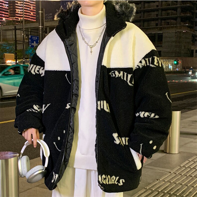 冬款加绒加厚棉衣羊羔绒潮流外套青少年ins男装MY107P105控价138,男装棉衣,电商A086