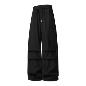 春季新款男女同款伞兵裤直筒弯刀休闲裤DSA157B-K2603-TP38图片