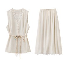 2026年夏季法式淑女气质BAO款新款两件套裙子，女装套装/套裙，依如秀(原杭风阁)