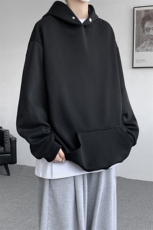 8XL-M美式连帽卫衣男高级感外套hiphop特大码上衣潮WY10P55控78，男装卫衣，电商D206-1
