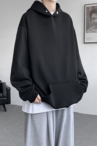 8XL-M 美式连帽卫衣男高级感外套hiphop特大码上衣潮WY10P55控78图片