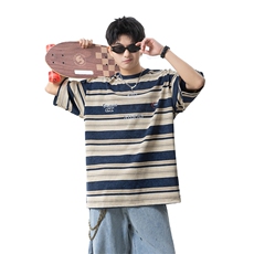 条纹印花海魂衫半袖短袖t恤男XH106-特p35，男装T恤，电商B367