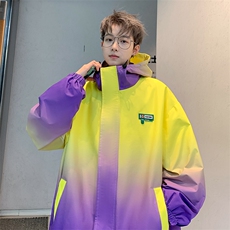 XZ230-1JK08春新款原创潮男扎染渐变休闲连帽夹克外套P78控98现货，男装夹克，星座230-1