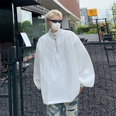 WY102-P40美式华夫格立领拉链卫衣，男装卫衣，星座1501-1