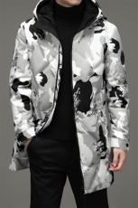 男中年羽绒服白鹅绒休闲商务保暖厚中长款外套爸爸装ZK9924-P360，男装羽绒服，电商B212（原钱塘6029）