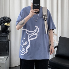 简约休闲短袖T恤男夏季新疆棉花牛年限定半袖体恤衫A090-T137P35，男装T恤，电商A089-1