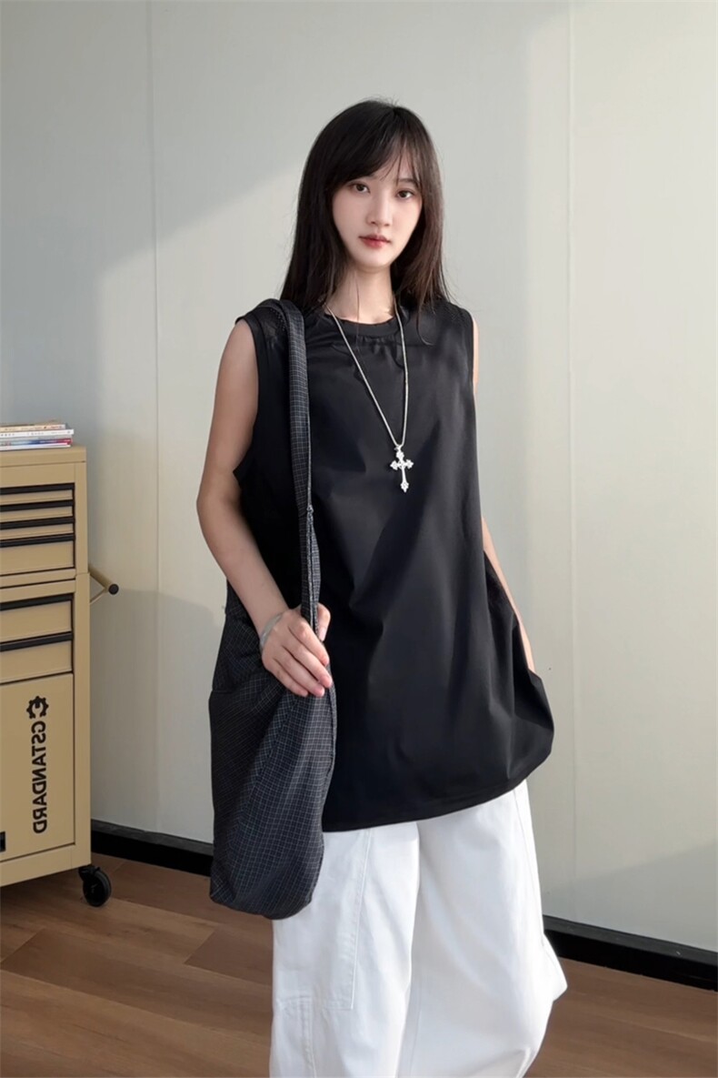 图速干透气夏季无袖背心男士潮流运动短袖T恤潮流美式特P25,男装T恤,电商C306-1