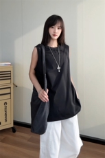 图速干透气夏季无袖背心男士潮流运动短袖T恤潮流美式特P25，男装T恤，电商C306-1