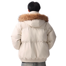 PU皮棉服男连帽毛领棉衣帽子可拆卸毛领可拆卸MF668-特P88无差价，男装棉衣，星座214-3