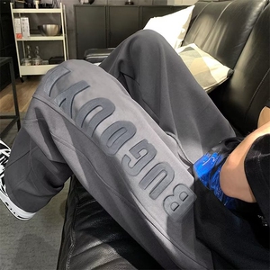 男春夏新款青少年时尚钢印休闲裤K3039P36图片