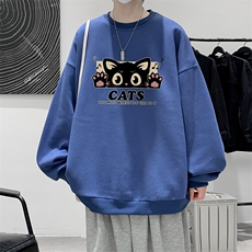 8XL圆领卫衣男超大码胖子肥佬大号长袖t恤S6389-P28，男装卫衣，电商A040
