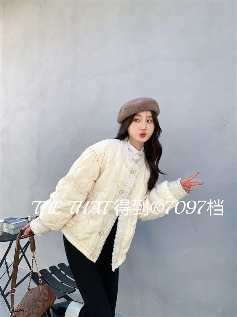 小香风羽绒服，女装羽绒服，得到THETHAT