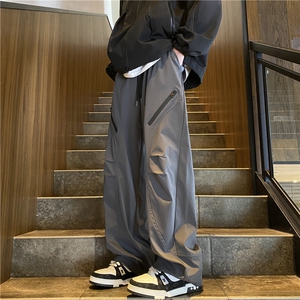 户外机能防水褶皱拉链设计宽松休闲冲锋裤B315-K24251-特p35控68图片