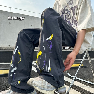 XZ616 夏季新款百搭泼墨速干裤休闲长裤TY2498 M-5XL 特P30控58图片