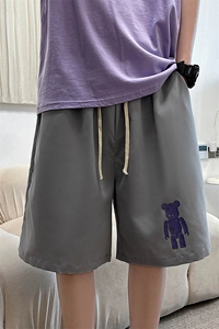 DK39242-P15 港风休闲短裤男士大码运动五分裤男中裤男马裤图片