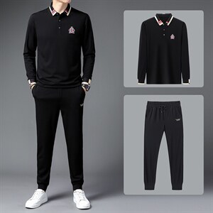 CAG502钱塘2020-2秋季新款时尚休闲帅气中青年男士套装P97,男装休闲套装,钱塘207-2