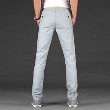 新款韩版灯芯绒长裤卫裤休闲裤男士裤子修身小直筒0114KS521-P20，男装休闲裤，天晨