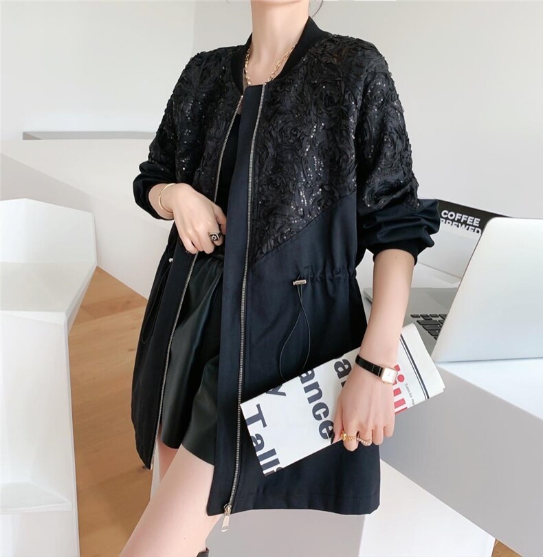 手工盘花，风衣，女装风衣，时代公主