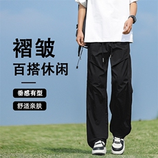 时尚休闲百搭冲锋裤褶皱清爽透气伞兵裤K030-特批-2249.9，男装休闲裤，星座718-1