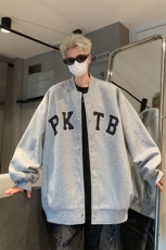 极简风美式棒球服男春秋高街痞帅情侣外套宽松小众学院风运动夹克，男装夹克，电商A339