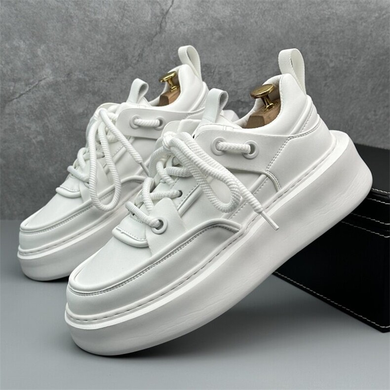 A1120-P275小白鞋男透气板鞋厚底松糕鞋运动休闲百搭男鞋，男鞋休闲鞋，星座1407-6