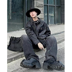 机车棒球服外套男春秋季牛仔工装休闲宽松情侣夹克上衣JK12，男装工装外套，星座1116A（原606A-3）