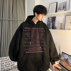棉连帽卫衣美式字母印花已完成JK23402特批p35-控58，男装卫衣，星座605(原A050)