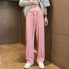8XL-M特大码肌理感冰丝薄款休闲裤长裤男宽松百搭情侣裤K922P45，男装休闲裤，电商D206-1