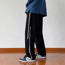 22/秋冬新款港风运动裤潮牌休闲裤潮流男裤直筒拖地裤子男士K3320，男装休闲裤，星座815-2