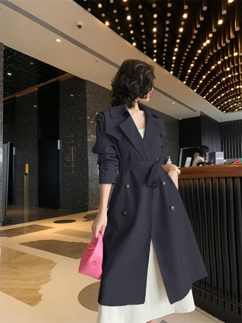 多边形韩版风衣，女装风衣，卡西姆