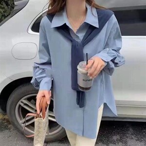 秋季披肩衬衣图片