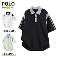 加大210斤可穿夏季新款休闲短袖T恤男宽松百搭POLO打底衫，男装Polo衫，星座1206（原A206）