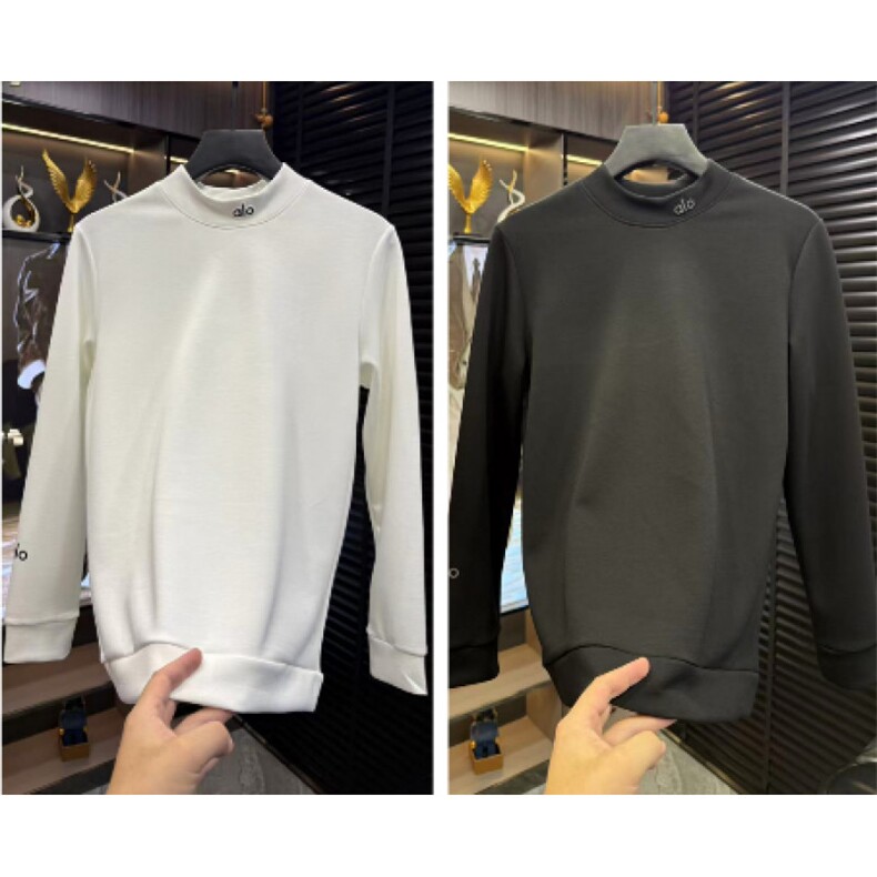 (网图)半高领卫衣刺绣休闲百搭宽松简约长袖打底衫313B-X7787-P50，男装T恤，星座313B