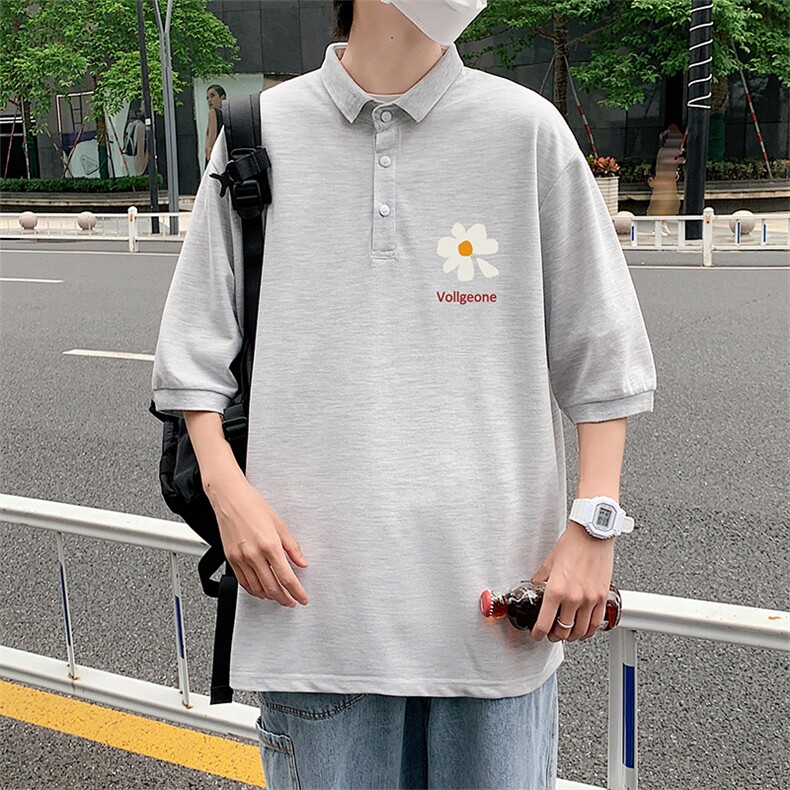 PL57059-P35翻领短袖polo衫男大码胖子半袖t恤男有领保罗衫模特,男装Polo衫,电商A040