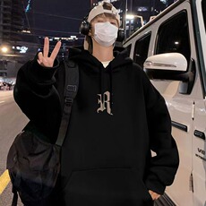连帽卫衣男学生创意字母卫衣男学生美式休闲百搭卫衣外套男生，女装短外套，星座715-4