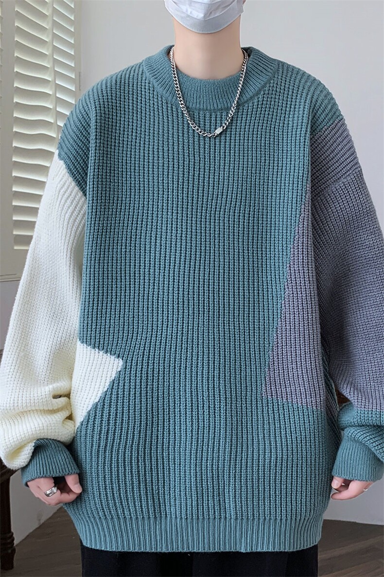 【新品】2025秋冬男士时尚休闲百搭针织毛衣潮流-M5100-P45,男装针织衫/毛衣,星座1105-1