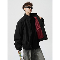 706-LK5630-P118现货冬季男士毛领哈灵顿棉服短款加厚棉衣外套，男装棉衣，星座706