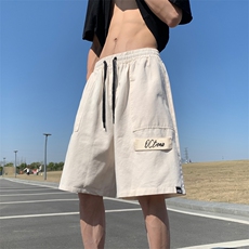 男工装短裤夏季宽松直筒五分裤子日系潮流休闲中裤K6616-P30，男装休闲裤，星座512-4